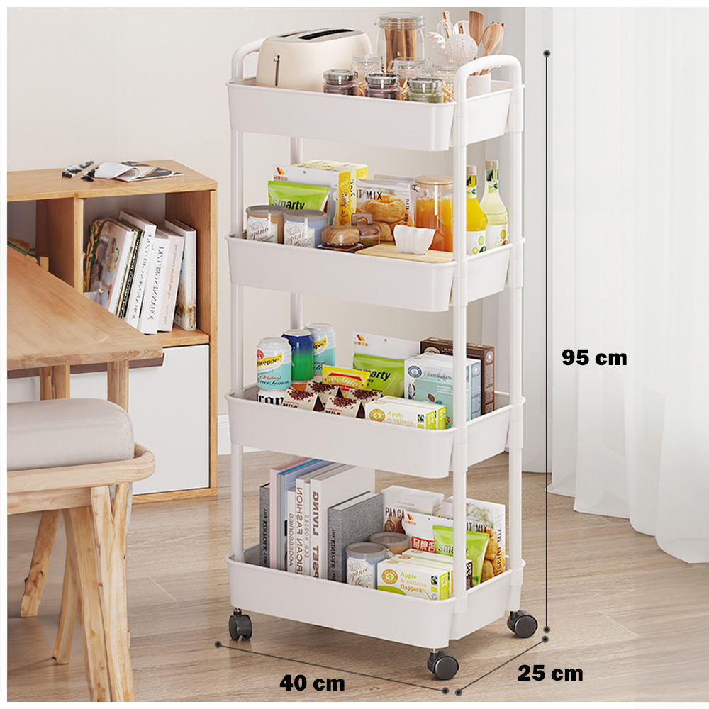 CARRITO ORGANIZADOR 4 NIVELES PARA COCINA JK4 Y CAJA ORGANIZADORA VD 17F - 6