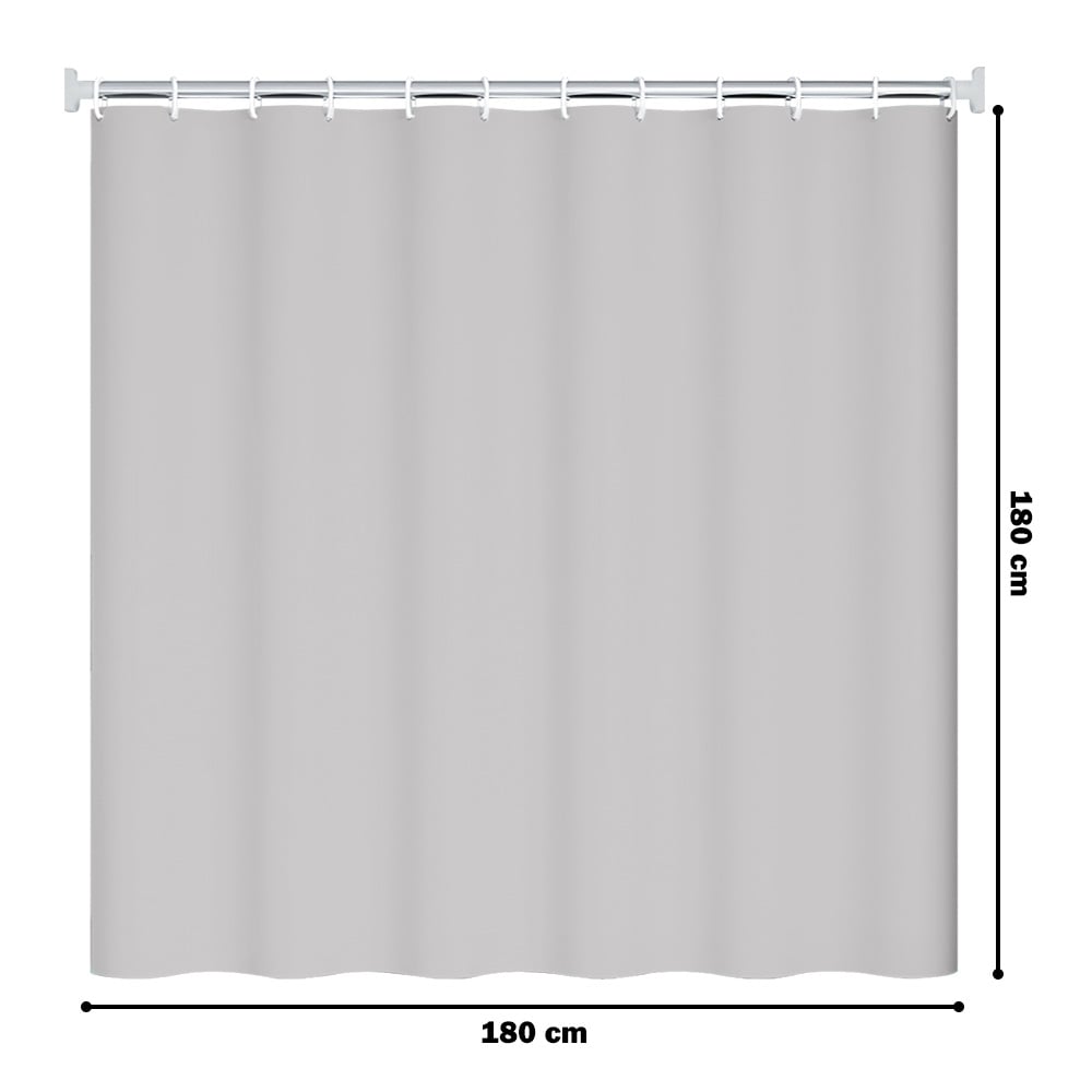 CORTINA DE BAÑO MODERNA IMPERMEABLE ACCESORIO PARA DUCHA BEIGE U11 - 6