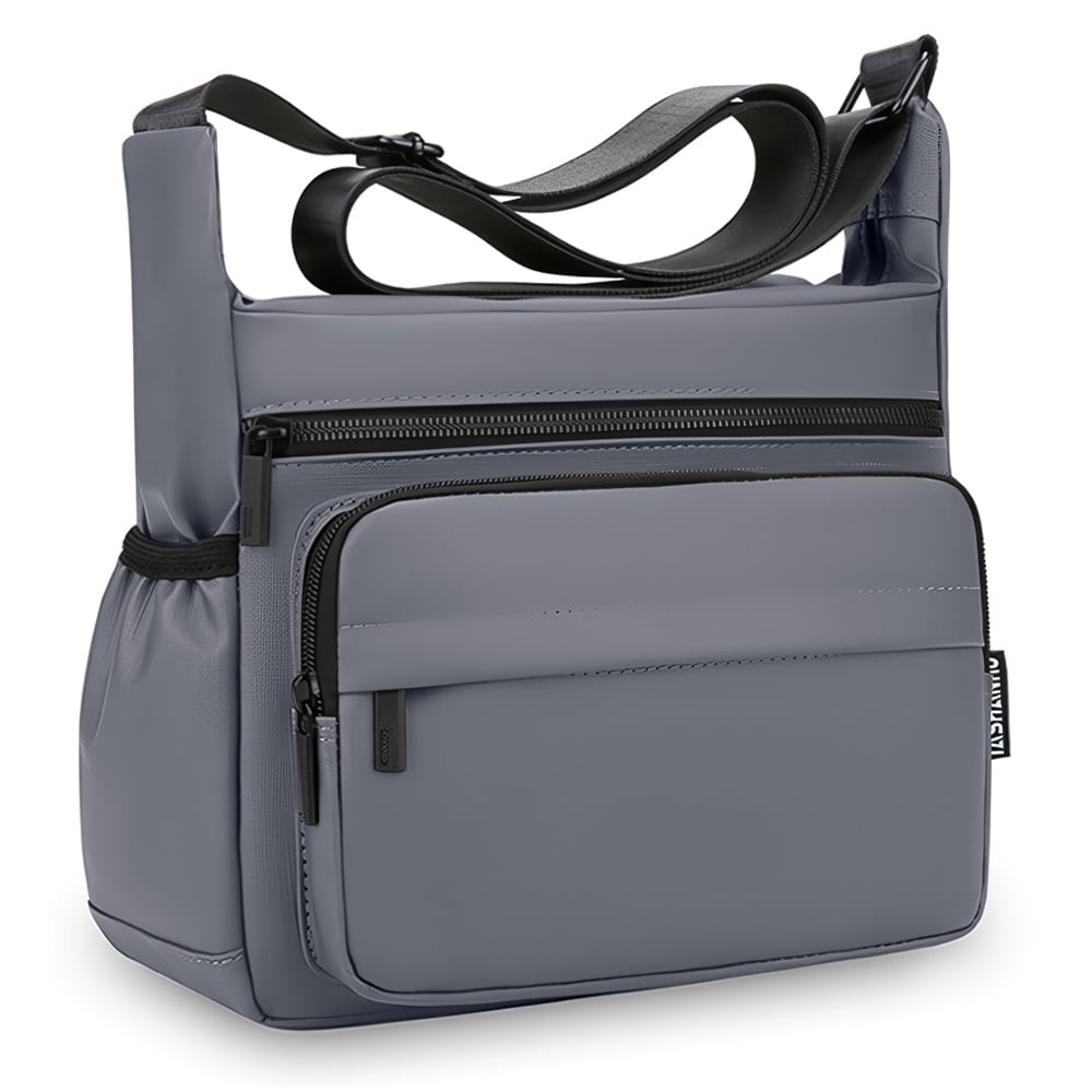 MORRAL PARA HOMBRE CON CORREA AJUSTABLE Y MÚLTIPLES BOLSILLOS PL MP1 - 1