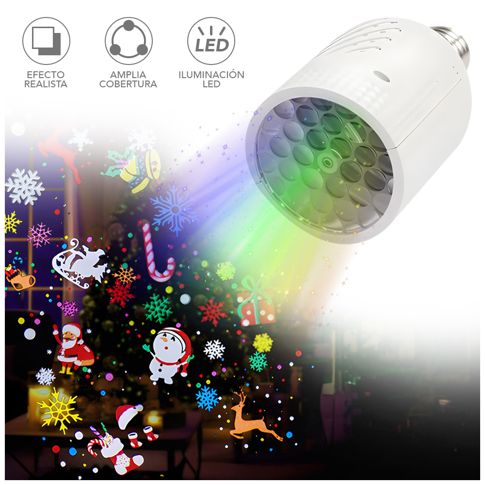 FOCO PROYECTOR LED NAVIDEÑO COLORIDO K43 - 1