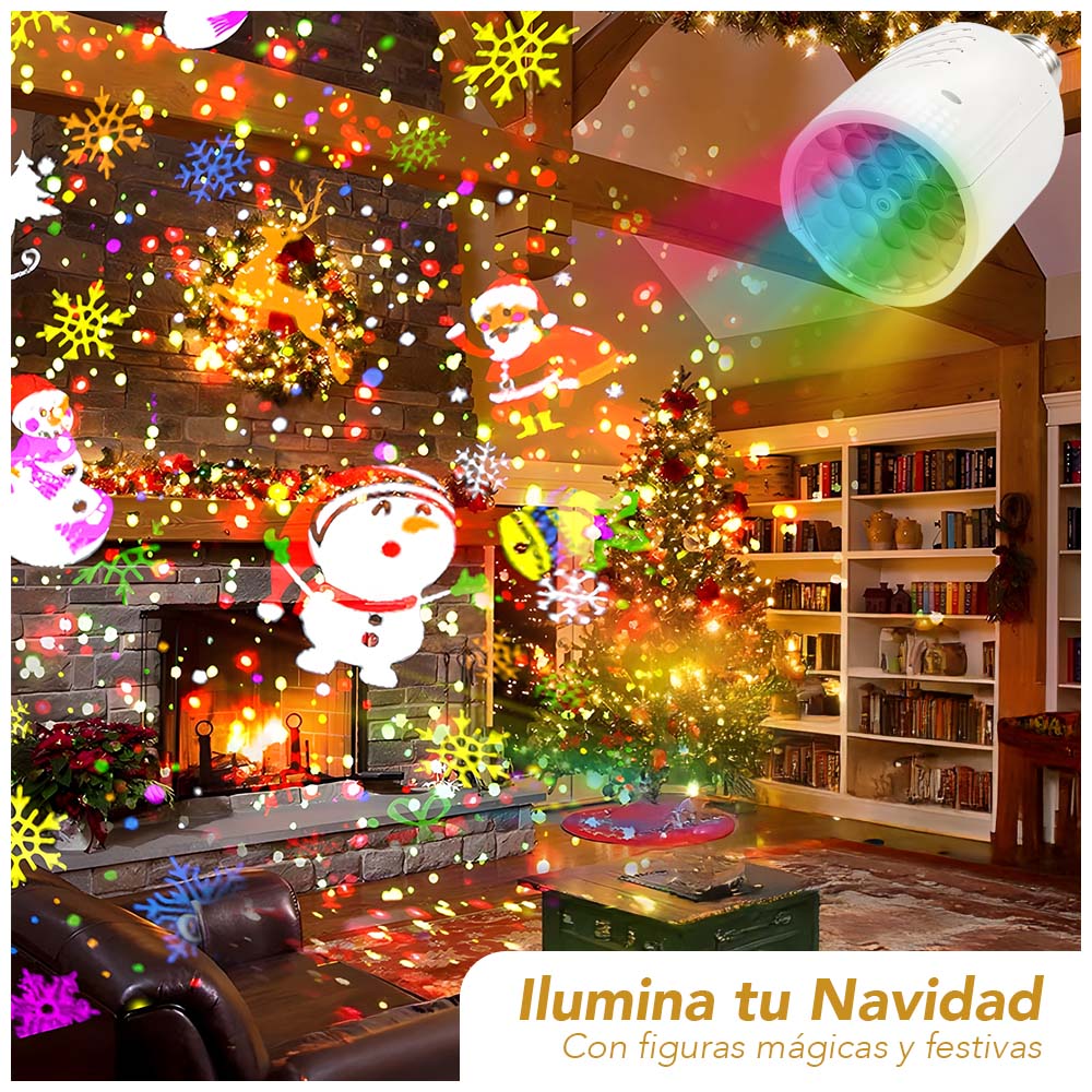 FOCO PROYECTOR LED NAVIDEÑO COLORIDO K43 - 2
