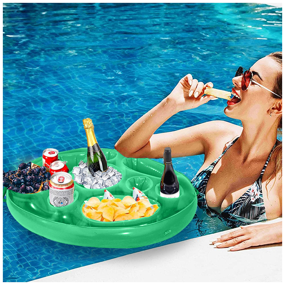 FLOTADOR SOPORTE INFLABLE DE BEBIDAS PARA PISCINA B60 - 2