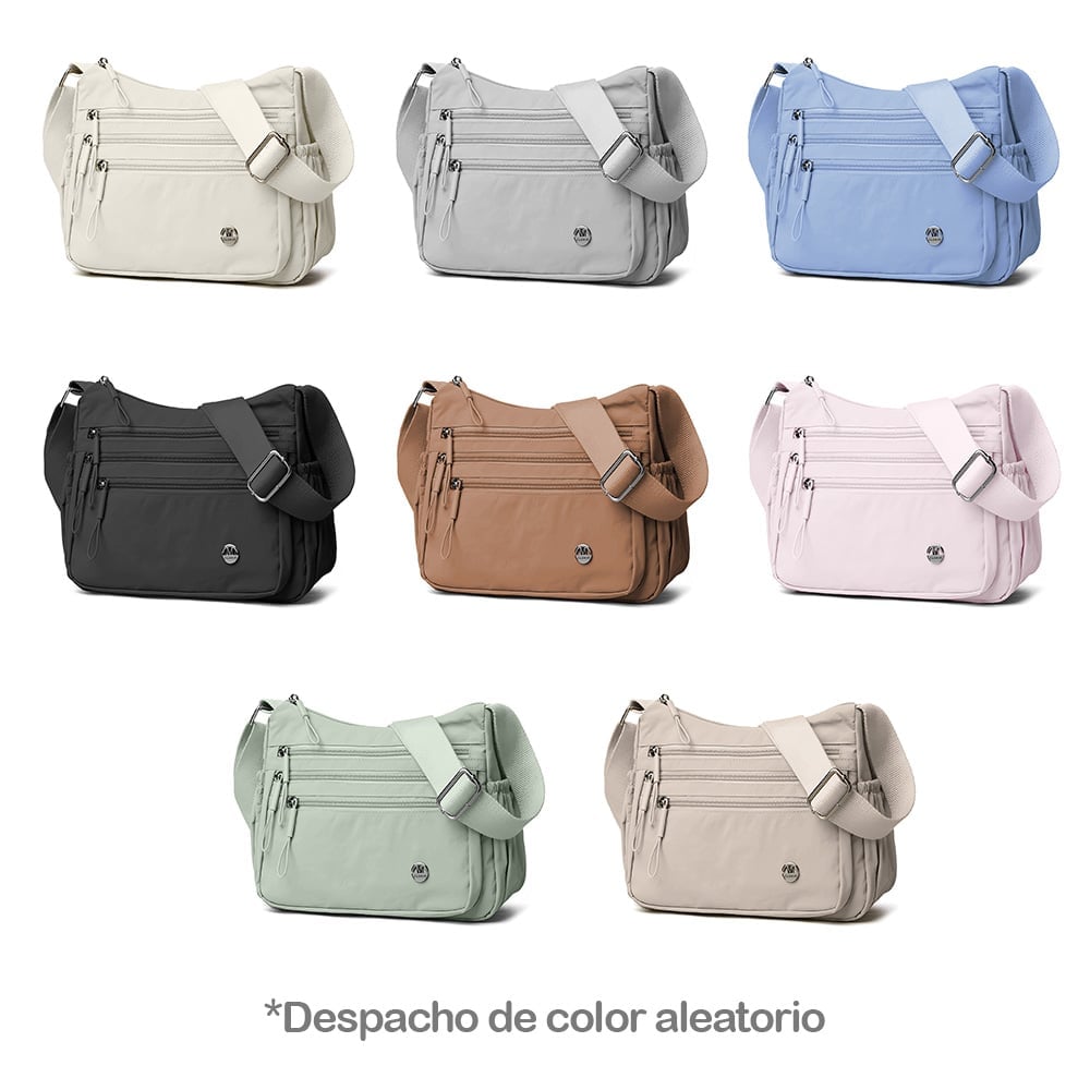 MORRAL PARA MUJER CON CORREA AJUSTABLE Y MÚLTIPLES BOLSILLOS ALEATORIO BP3 - 2