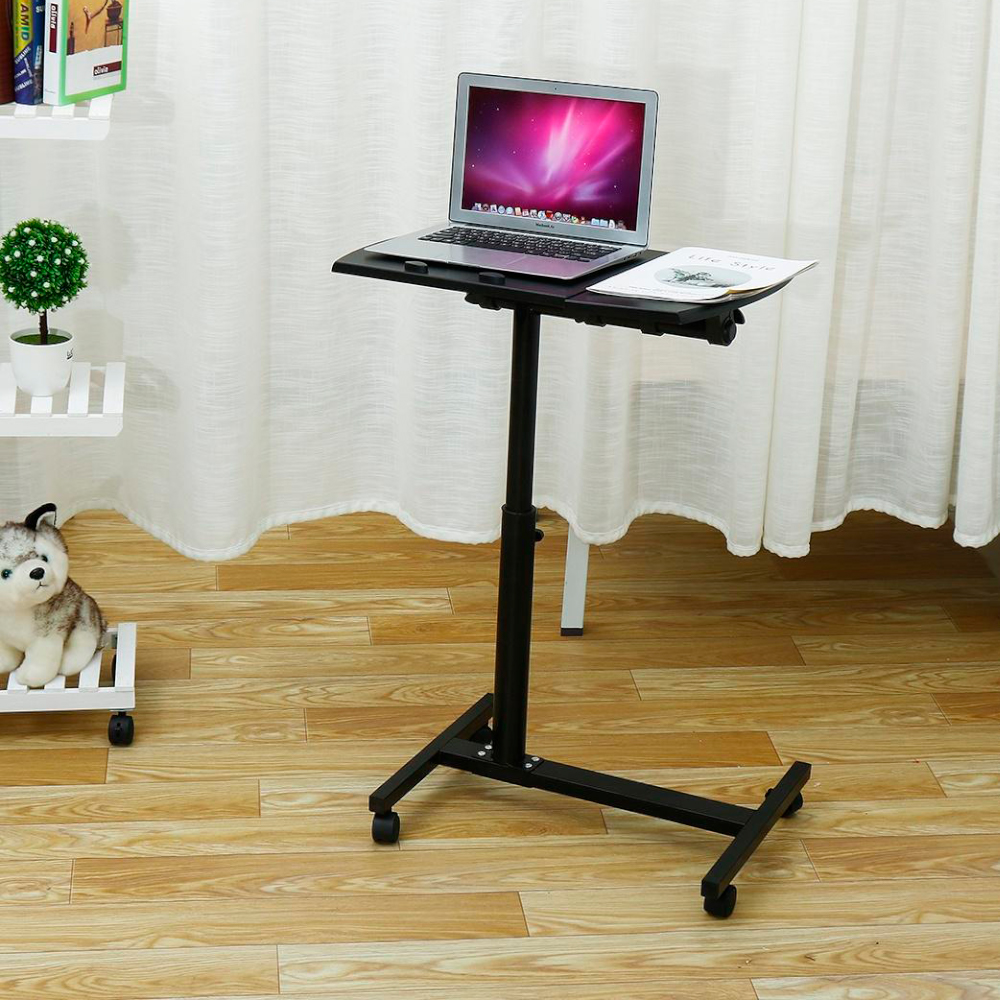 MESA PARA LAPTOP CON RUEDAS PORTÁTIL AJUSTABLE PORTA MOUSE - 2