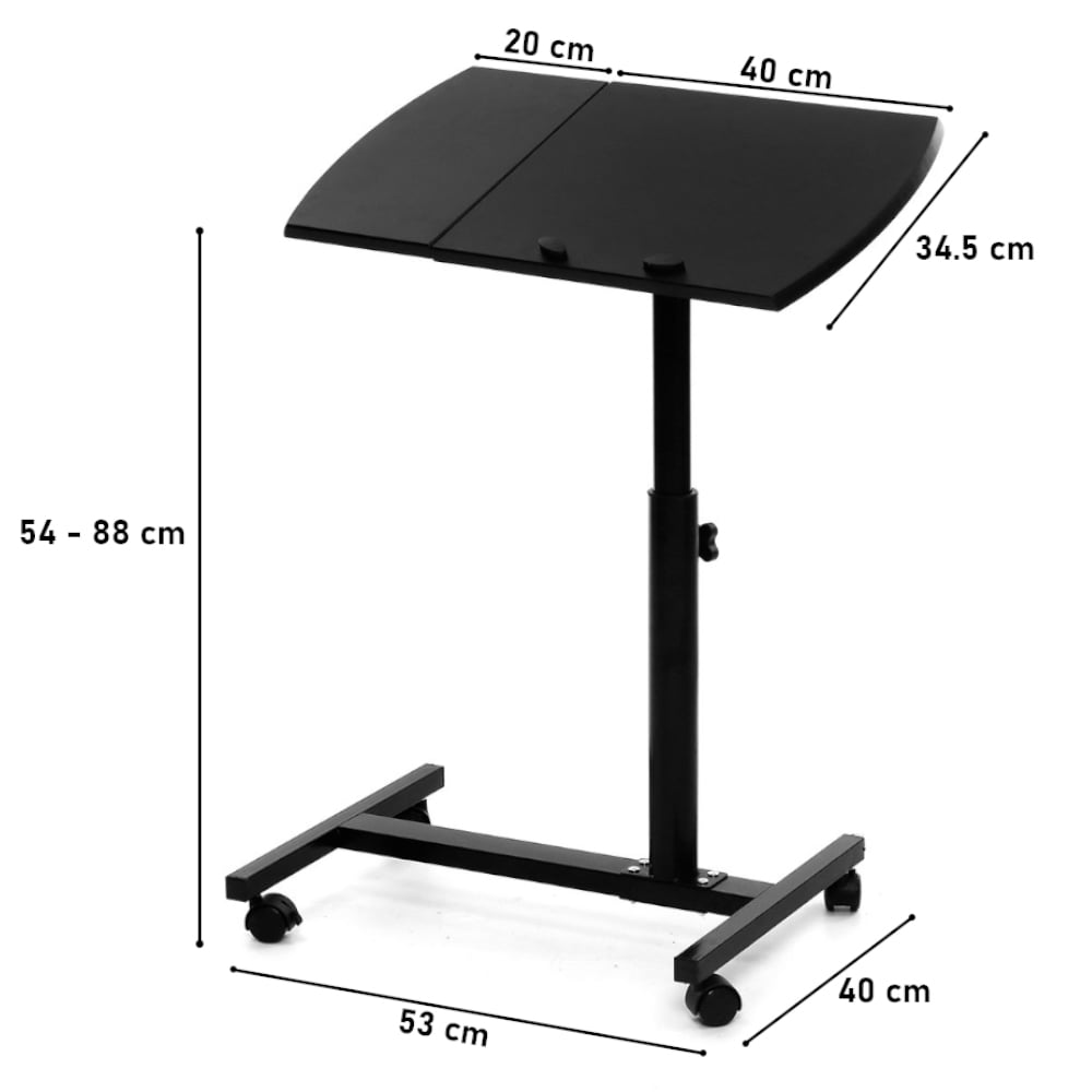 MESA PARA LAPTOP CON RUEDAS PORTÁTIL AJUSTABLE PORTA MOUSE - 6