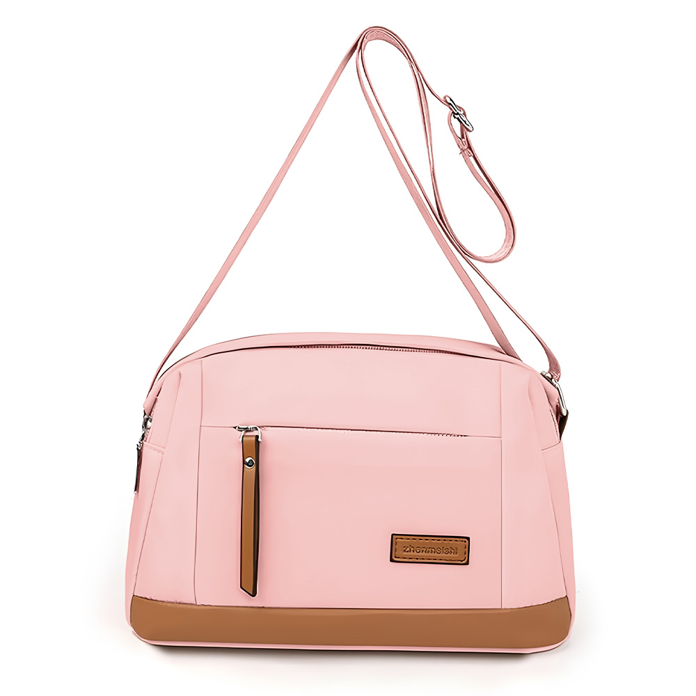 MORRAL PARA MUJER CON CORREA AJUSTABLE Y MULTIPLES BOLSILLOS MELÓN ML5 - 1