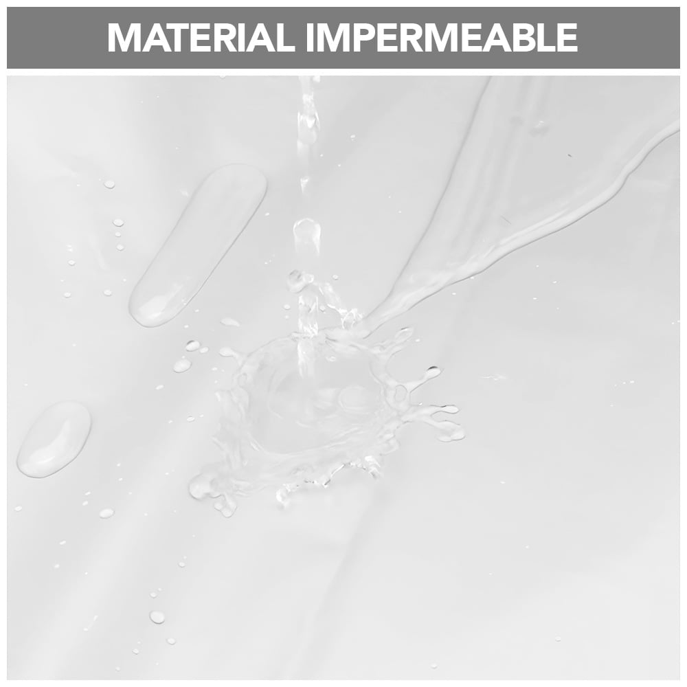 CORTINA DE BAÑO IMPERMEABLE PREMIUM BLANCO H66 - 3