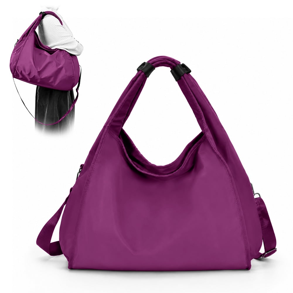 BOLSO PARA MUJER IMPERMEABLE CON GRAN CAPACIDAD Y CORREA AJUSTABLE FUCSIA YW8 - 1