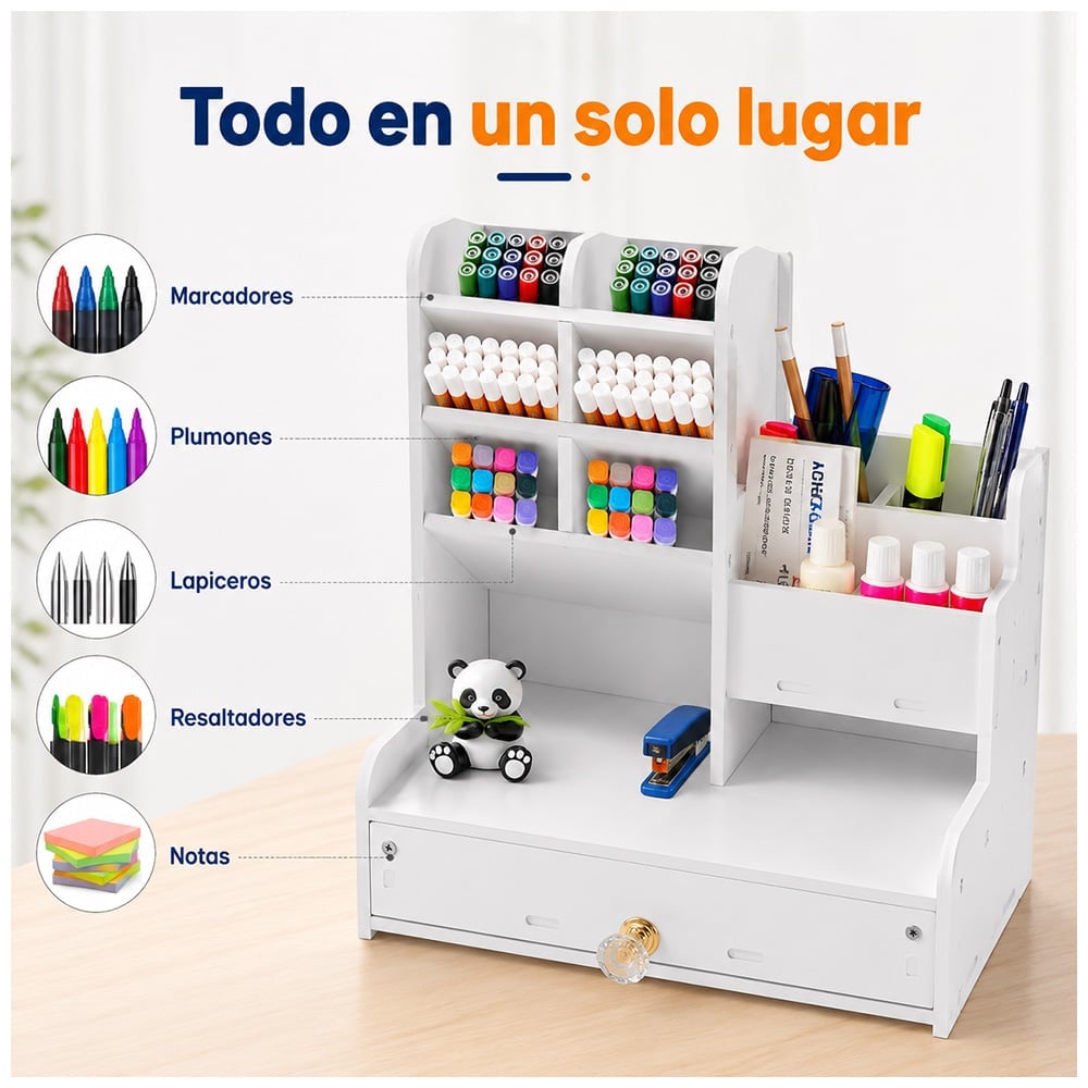 ORGANIZADOR DE OFICINA ESCRITORIO MODERNO SJ-094 - 2