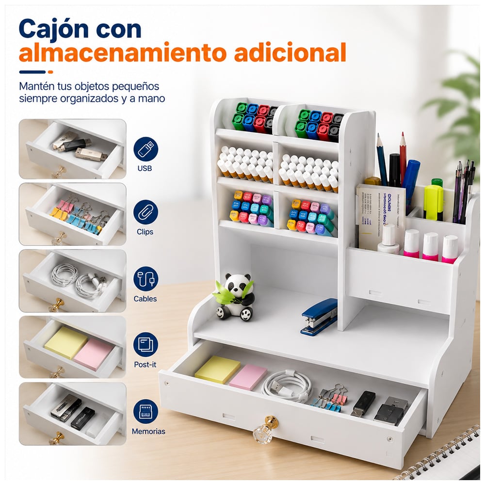 ORGANIZADOR DE OFICINA ESCRITORIO MODERNO SJ-094 - 4