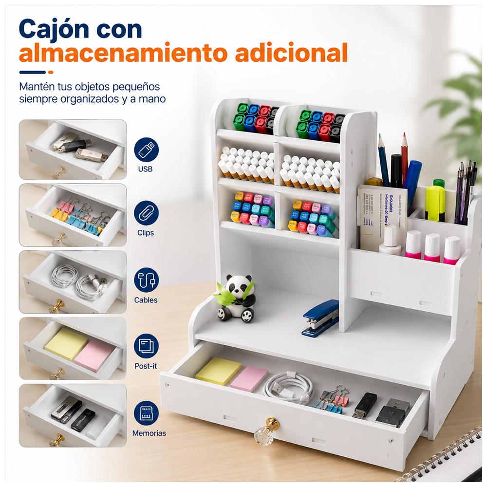 ORGANIZADOR DE OFICINA ESCRITORIO MODERNO SJ-094 - 4
