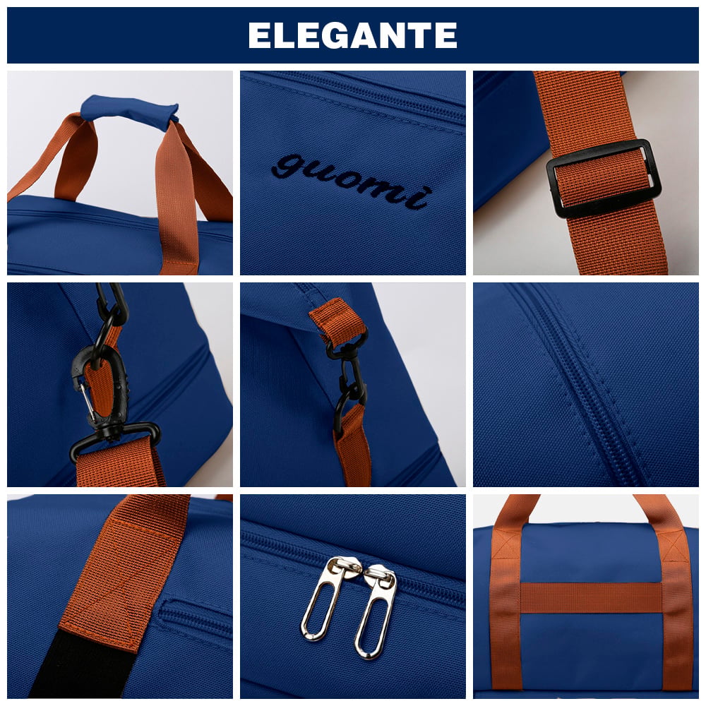 BOLSO DE VIAJE MALETÍN DEPORTIVO GIMNASIO AZUL CG0 - 5