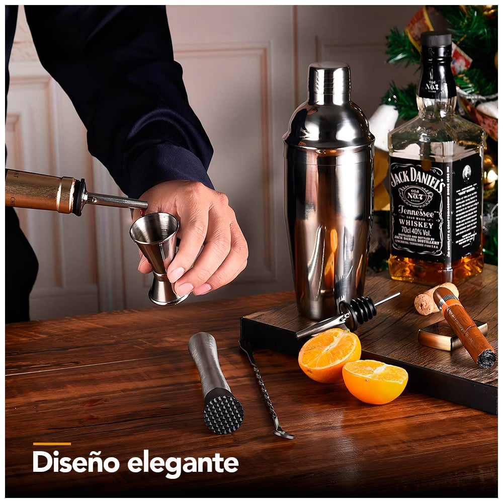 SET DE BAR PROFESIONAL 12 PIEZAS JUEGO DE COCTELERA PARA BARMAN SL6 - 2