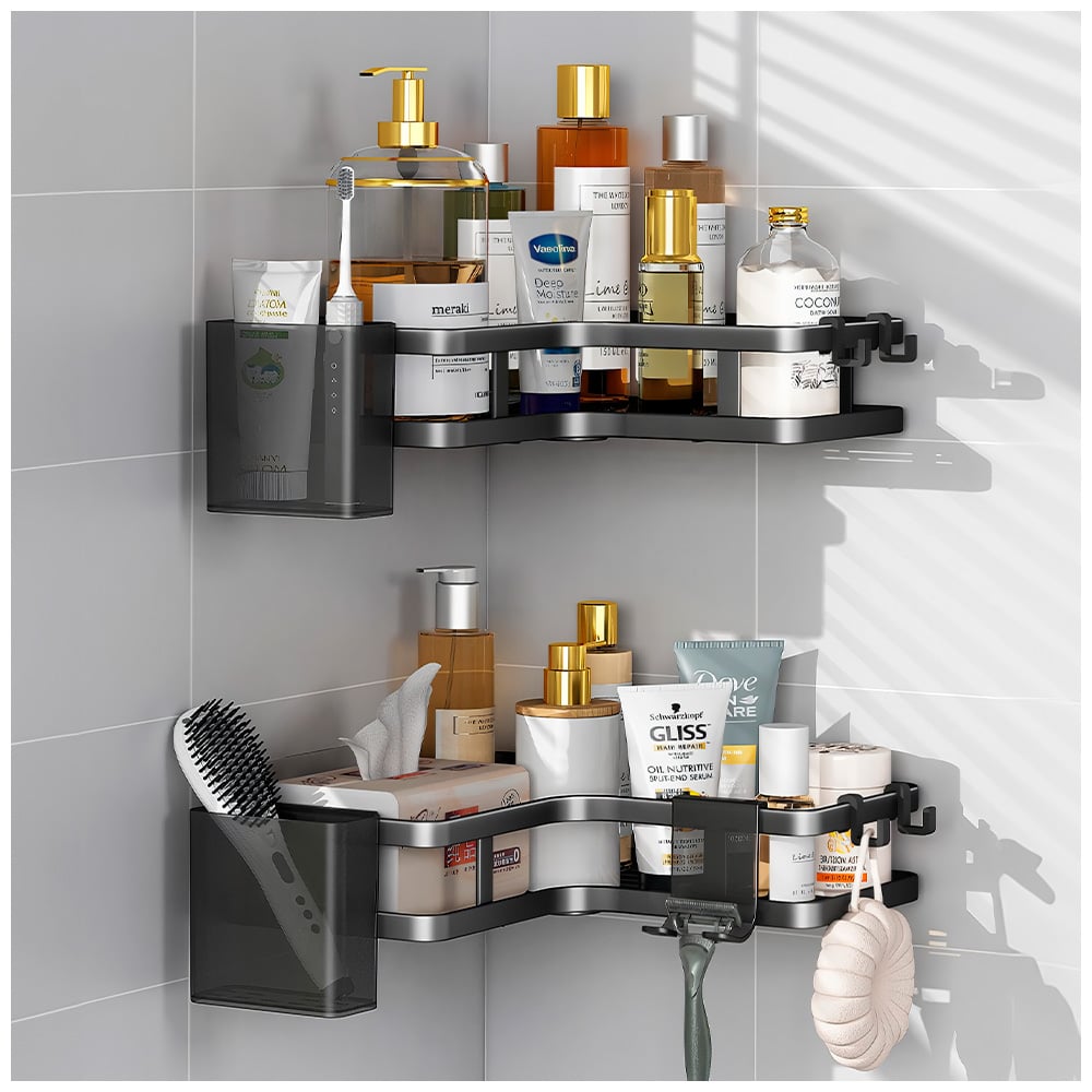 SET DE 2 ESQUINEROS PARA BAÑO CON ADHESIVO JL9 - 1
