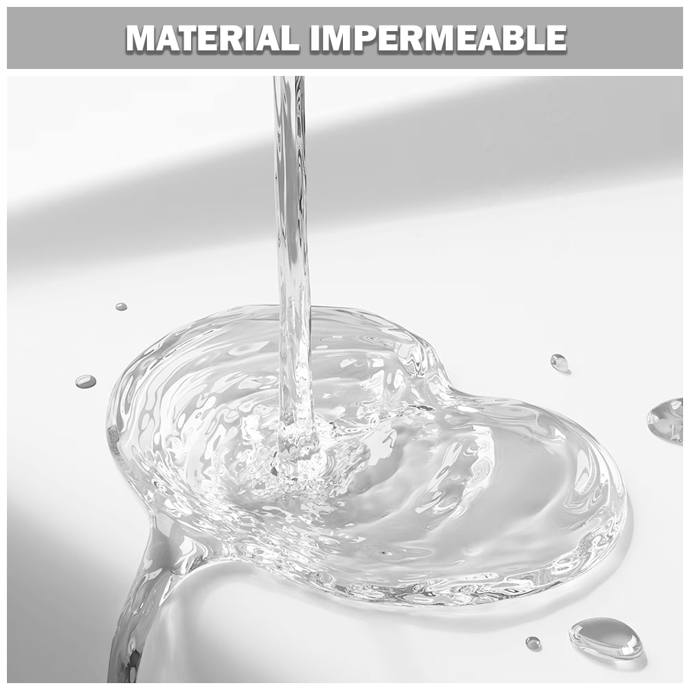 CORTINA DE BAÑO MODERNA IMPERMEABLE ACCESORIO PARA DUCHA U11 BLANCO - 5