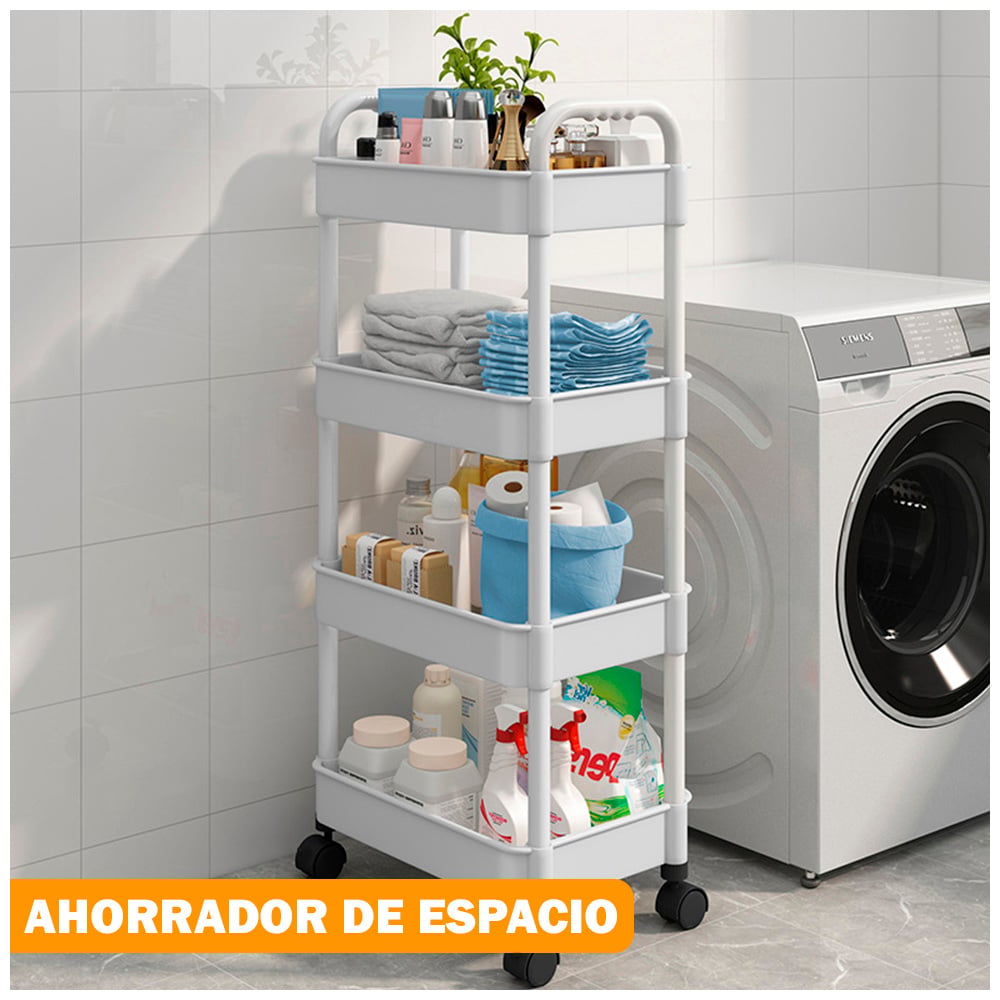 CARRITO ORGANIZADOR 4 NIVELES PARA COCINA JK4 Y SET DE 5 ACCESORIOS A60 - 2