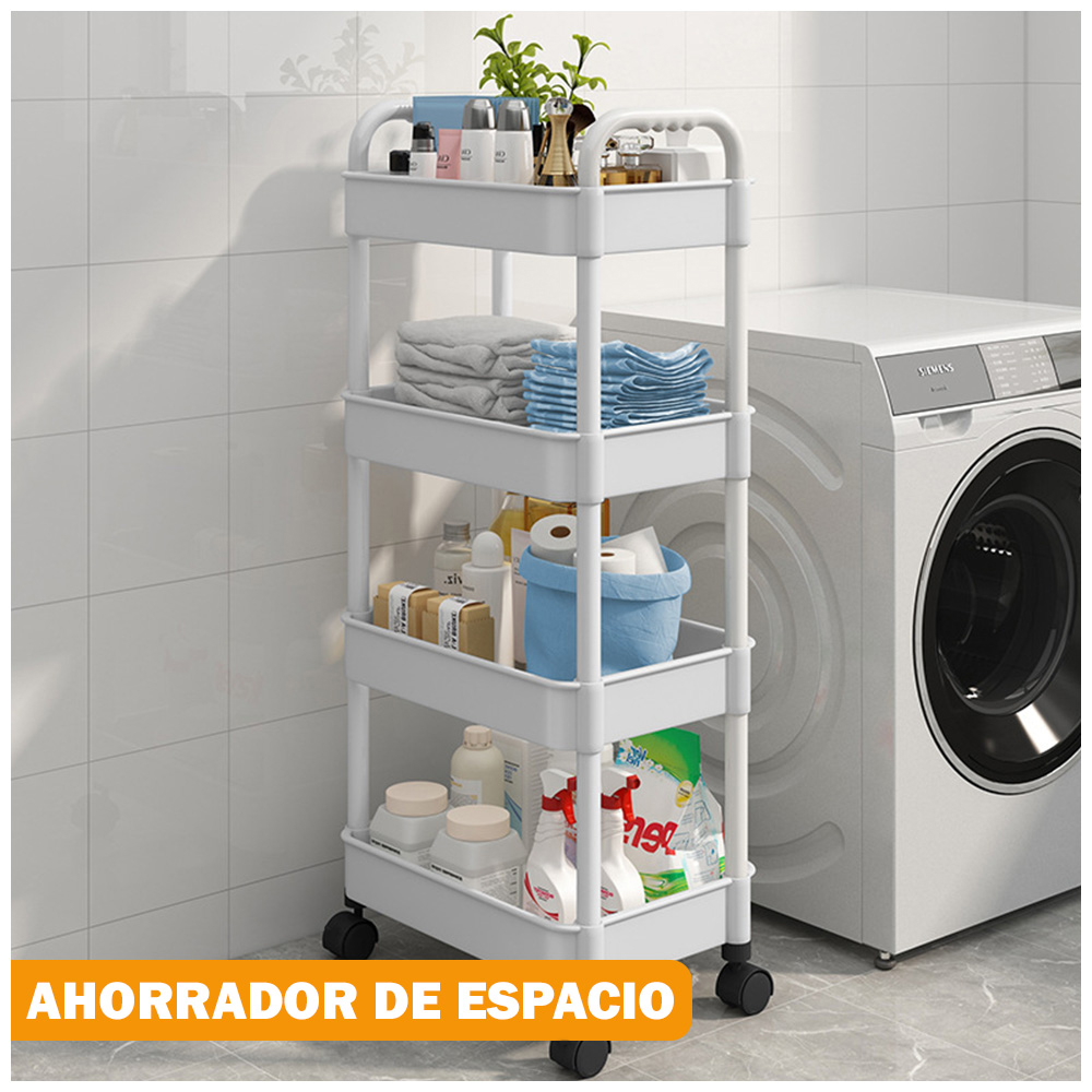 CARRITO ORGANIZADOR 4 NIVELES PARA COCINA JK4 Y CAJA ORGANIZADORA VD 17F - 2