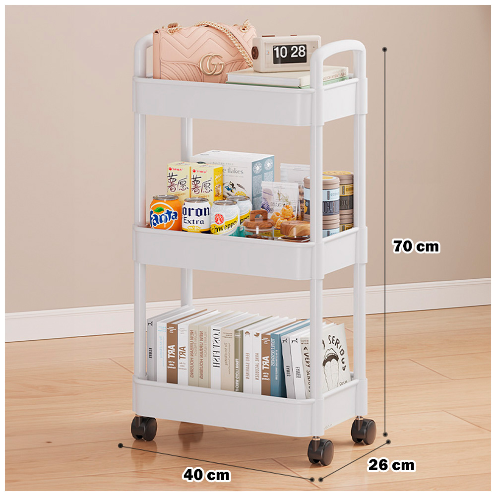 CARRITO ORGANIZADOR 3 NIVELES PARA COCINA JK3 Y CAJA ORGANIZADORA VD 17F - 6