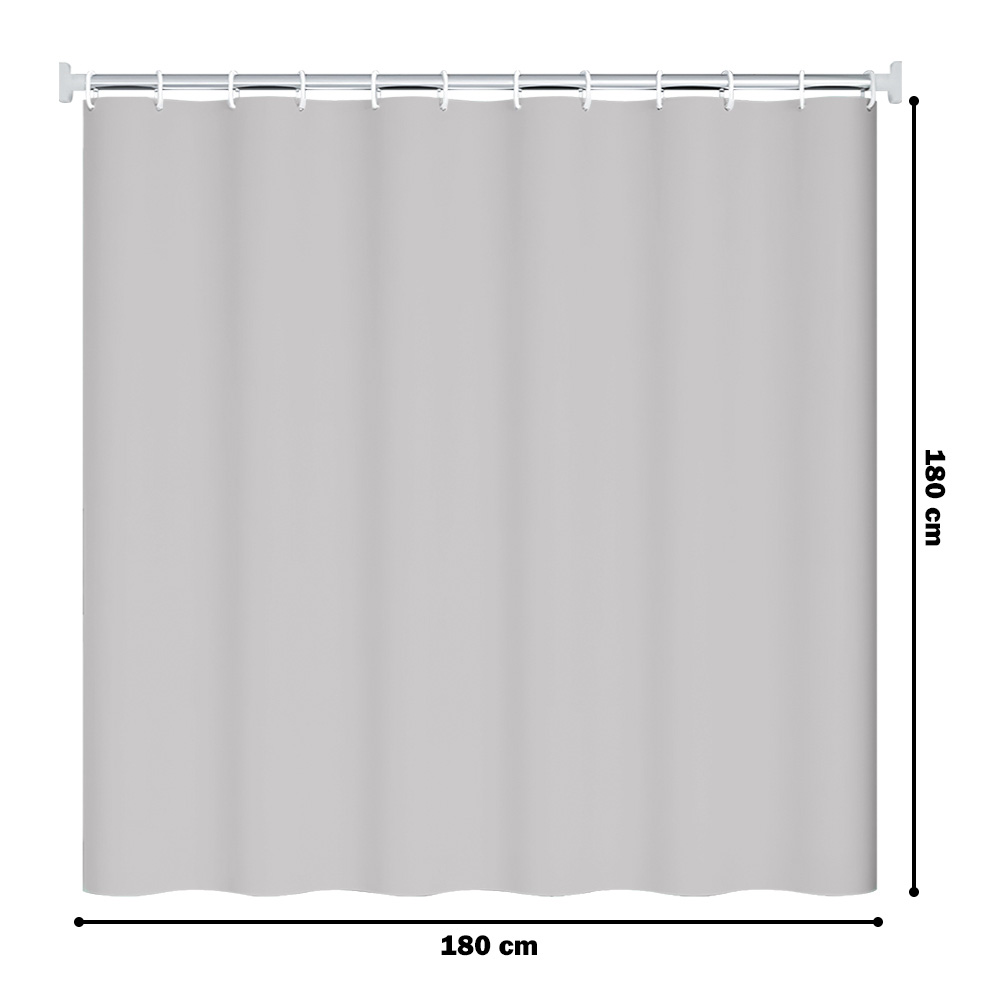 CORTINA DE BAÑO MODERNA IMPERMEABLE ACCESORIO PARA DUCHA BEIGE U11 - 6