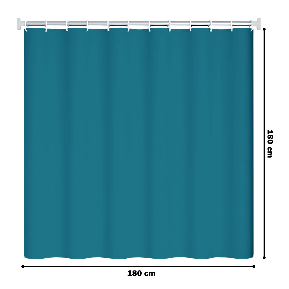 CORTINA DE BAÑO MODERNA IMPERMEABLE ACCESORIO PARA DUCHA AZUL MARINO U11 - 6