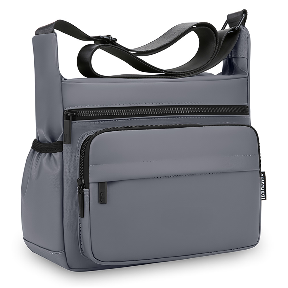 MORRAL PARA HOMBRE CON CORREA AJUSTABLE Y MÚLTIPLES BOLSILLOS PL MP1 - 1