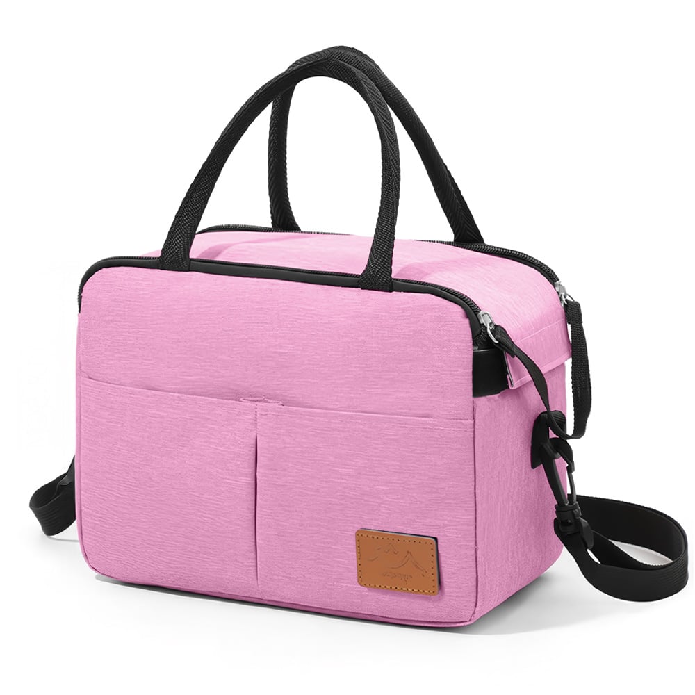 LONCHERA TÉRMICA IMPERMEABLE CON CORREA ROSADO B76 - 1