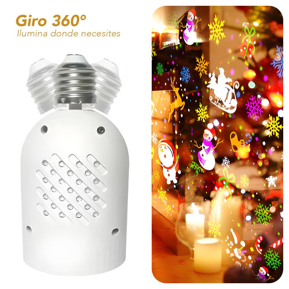 FOCO PROYECTOR LED NAVIDEÑO COLORIDO K43 - 3