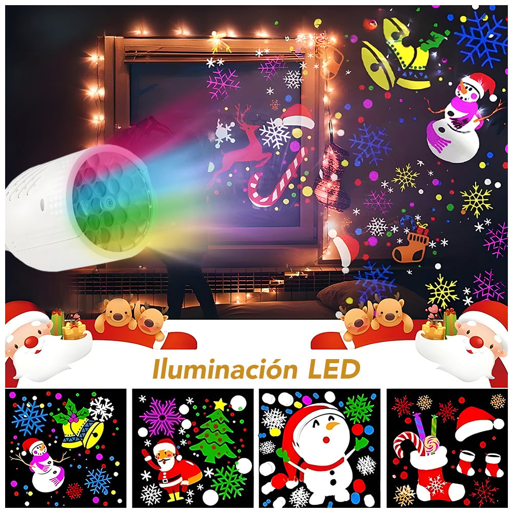 FOCO PROYECTOR LED NAVIDEÑO COLORIDO K43 - 5
