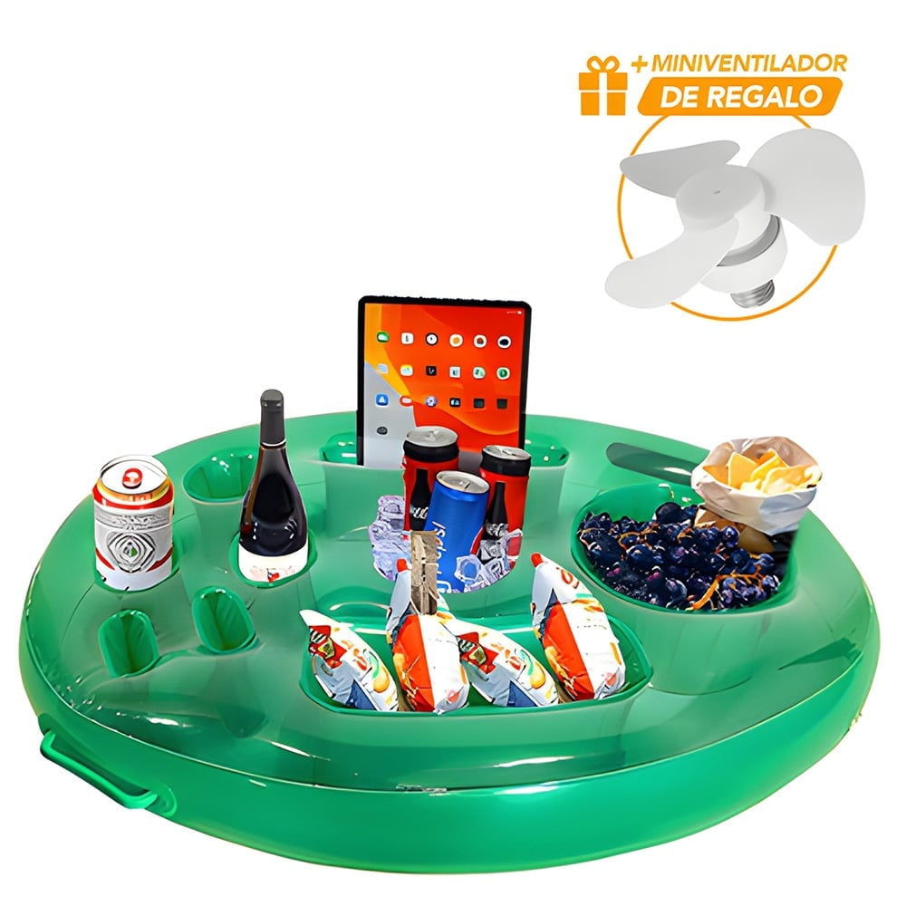 FLOTADOR SOPORTE INFLABLE B60 Y VENTILADOR GF0 DE REGALO - 1