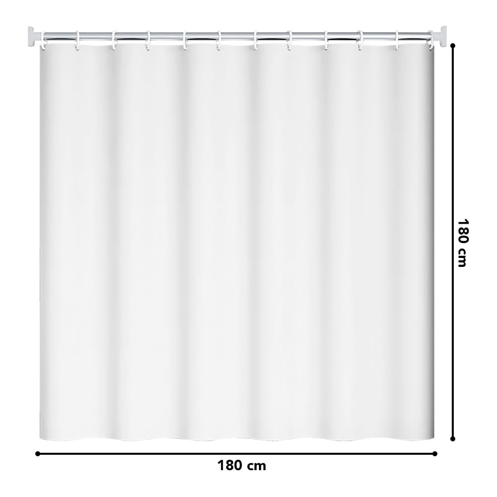 CORTINA DE BAÑO IMPERMEABLE PREMIUM BLANCO U88 - 6