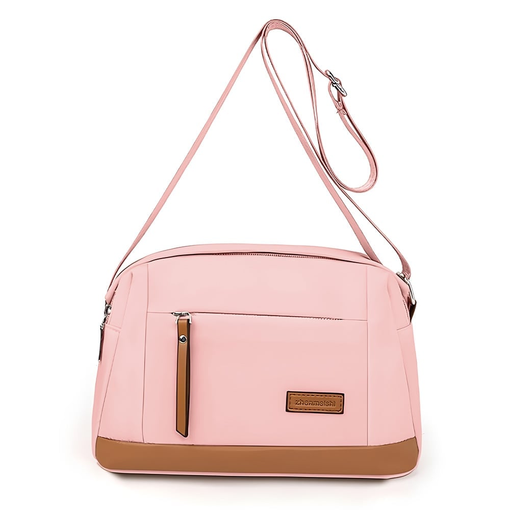MORRAL PARA MUJER CON CORREA AJUSTABLE Y MULTIPLES BOLSILLOS MELÓN ML5 - 1