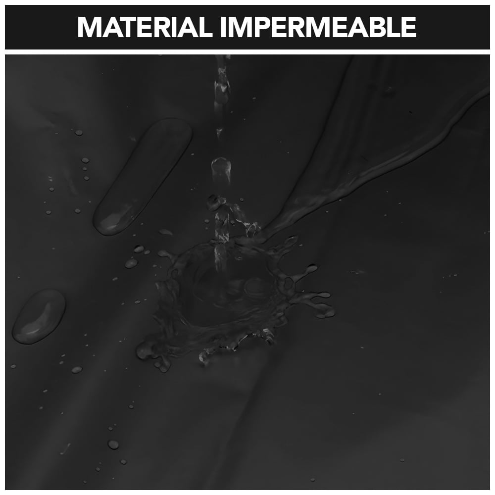 CORTINA DE BAÑO IMPERMEABLE PREMIUM NEGRO H66 - 3