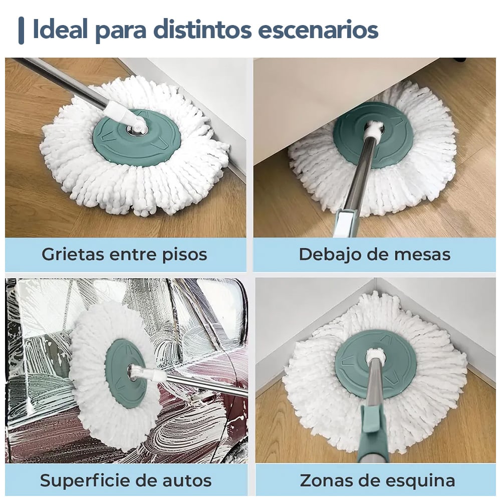 REPUESTO DE MOPA DE MICROFIBRA GIRATORIA - 4