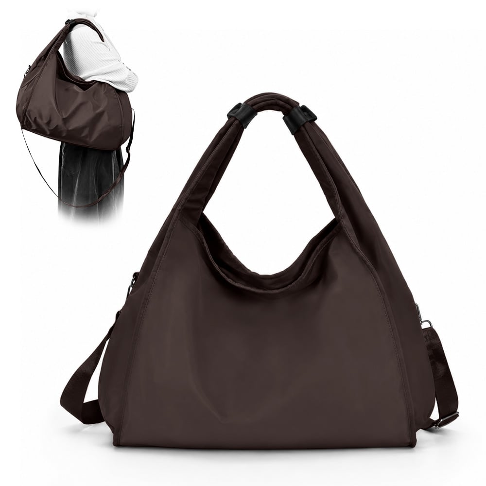 BOLSO PARA MUJER IMPERMEABLE CON GRAN CAPACIDAD Y CORREA AJUSTABLE MARRÓN YW8 - 1