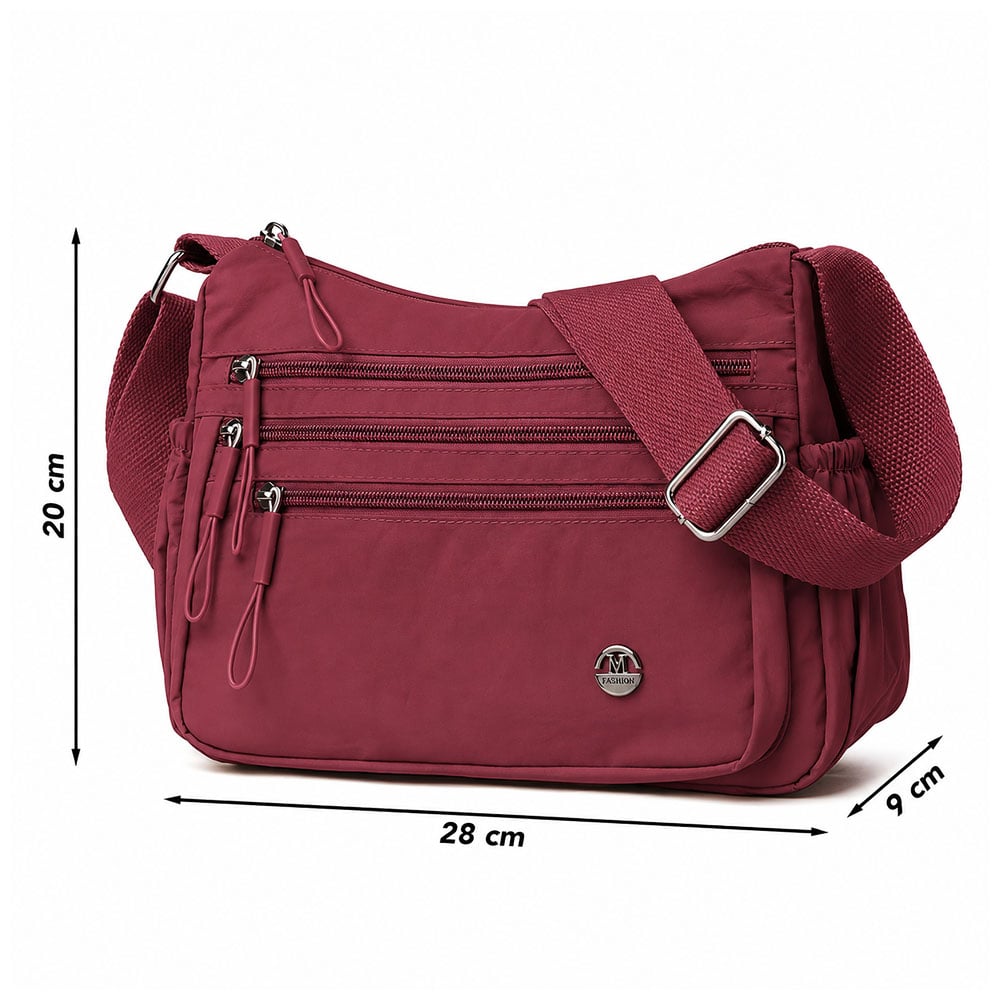 MORRAL PARA MUJER CON CORREA AJUSTABLE Y MÚLTIPLES BOLSILLOS GD BP3 - 6
