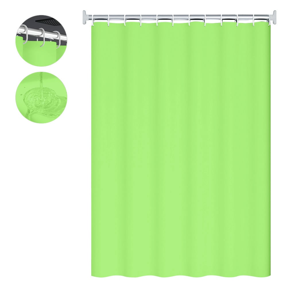 CORTINA DE BAÑO MODERNA IMPERMEABLE ACCESORIO PARA DUCHA VERDE BB1 - 1