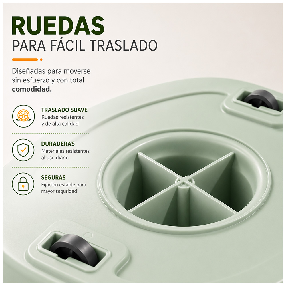 TRAPEADOR CUADRADO CON ESCURRIDOR GIRATORIO Y MOPA DE REGALO VERDE HH2 - 4