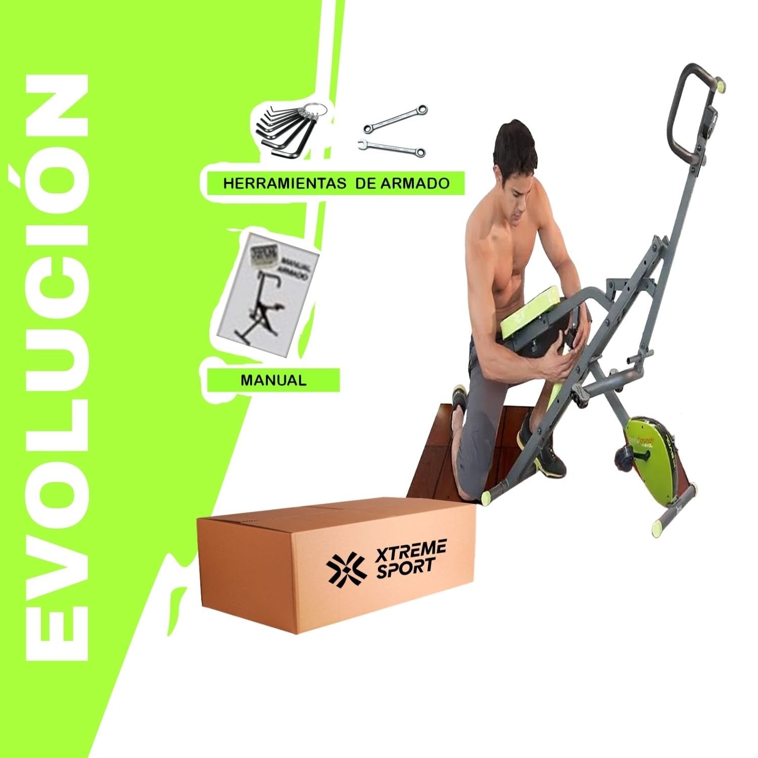 MÁQUINA ABDOMINAL XTREME SPORT POWER EVOLUTION PRO 2 EN 1 MULTITRAINER - 6