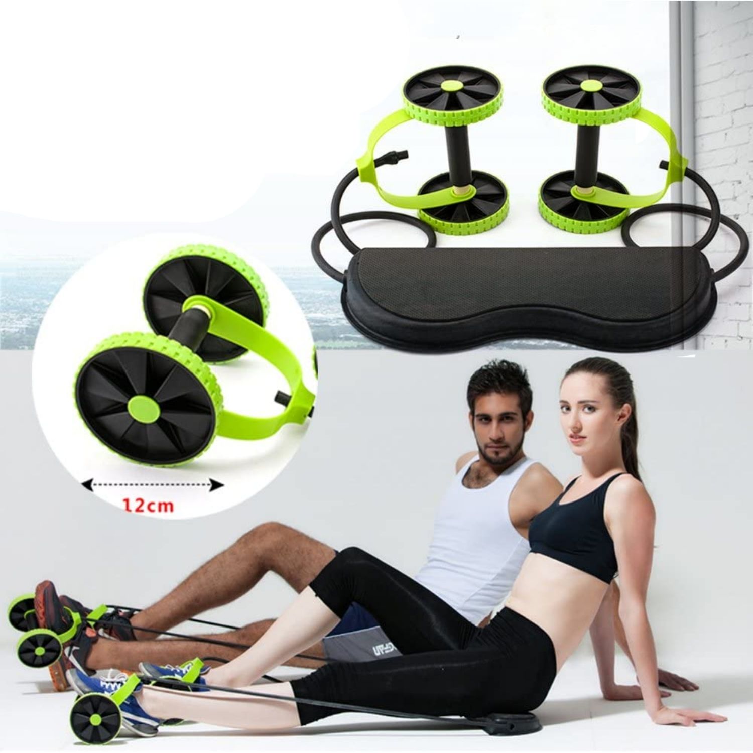 LIGAS XTREME SPORT VERDE RESISTENCIA ROLLER CON STEP MULTITRAINER - 5