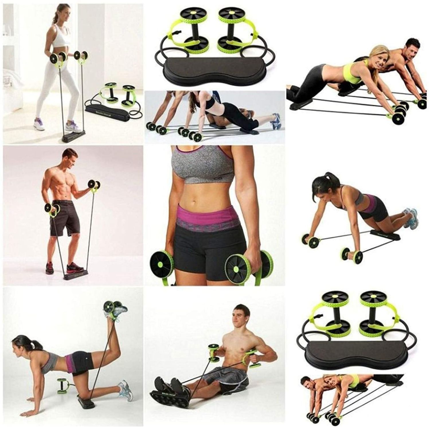 LIGAS XTREME SPORT VERDE RESISTENCIA ROLLER CON STEP MULTITRAINER - 7