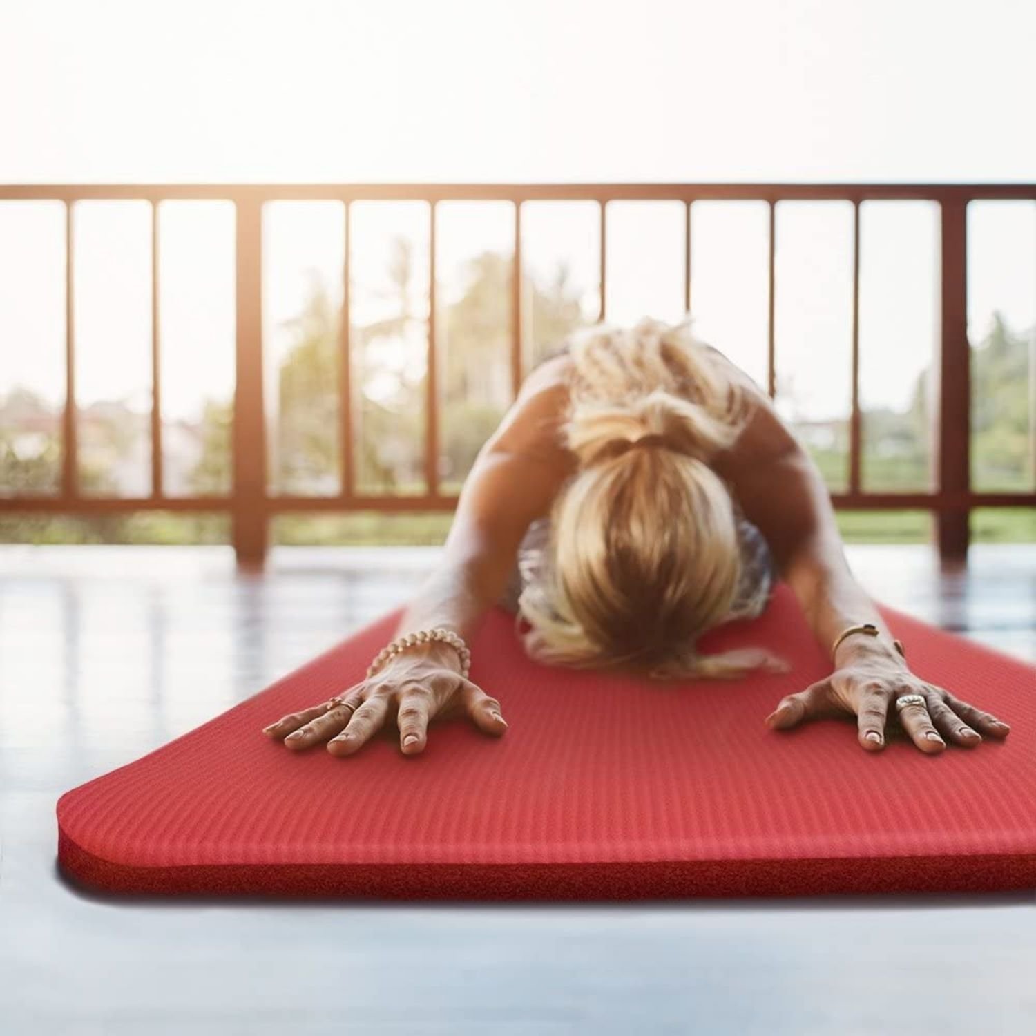 MAT DE YOGA FITNESS DE 15 MM EXTRA GRUESO+ BOLSA - 4