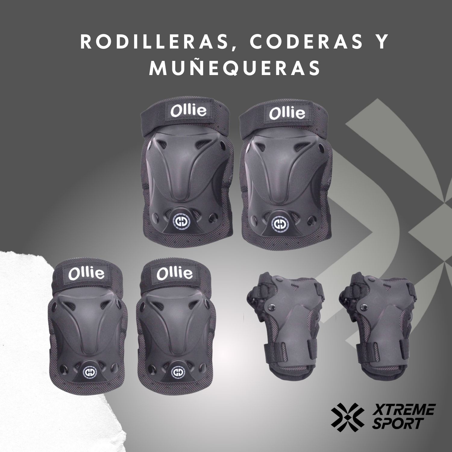 KIT DE PROTECCION PARA CICLISMO, PATINAJE - 2