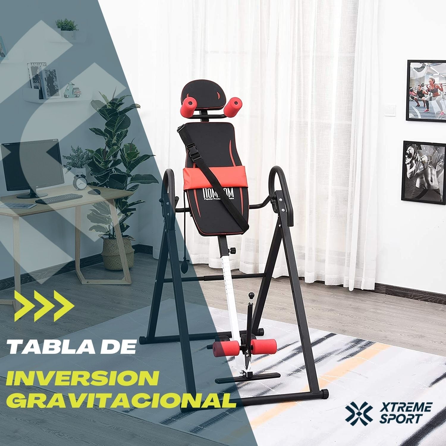 TABLA XTREME SPORT INVERSION GRAVITACIONAL 180 ° CAMA INVERTIDA - 7