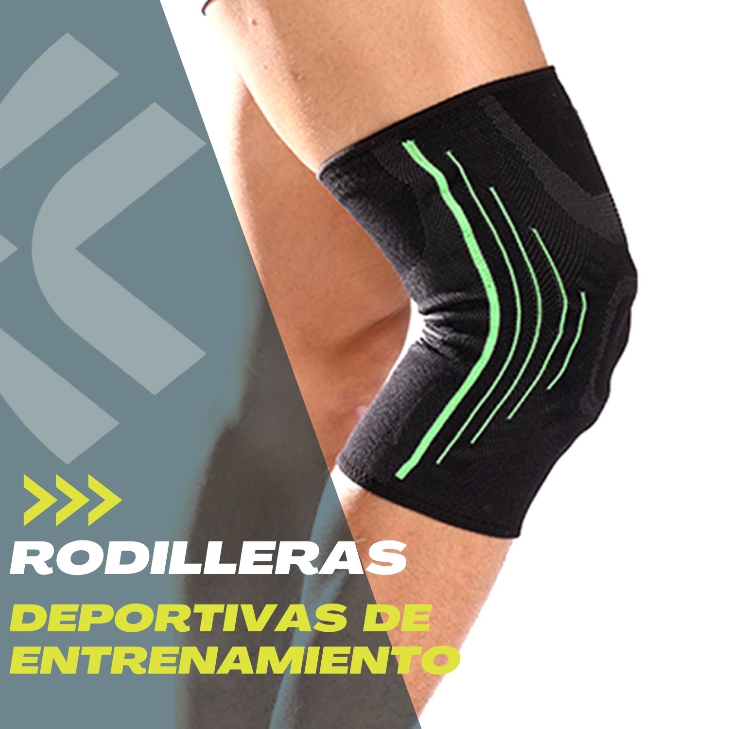 RODILLERAS DE COMPRESION PARA ENTRENAMIENTO PACK 2 UND - 3