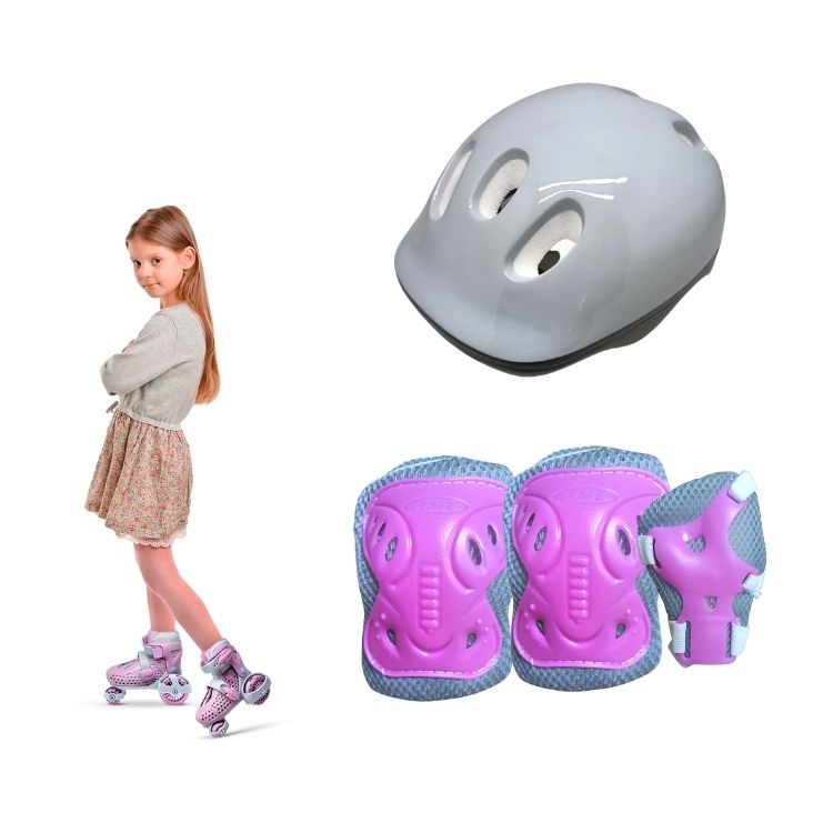 PATINES NIÑA KIDS GRADUABLES + KIT DE PROTECCION  28 AL29 - 3