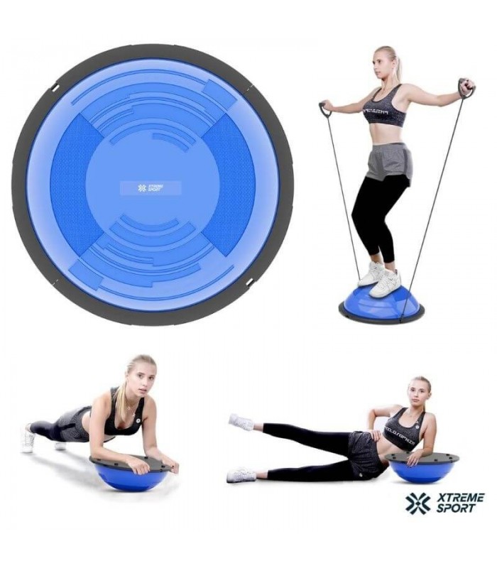 BALÓN XTREME SPORT BOSU + LIGAS PELOTA EQUILIBRIO 150KG - 2