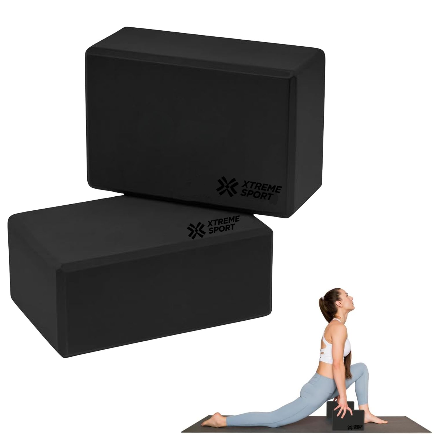 BLOQUE YOGA Y PILATES XTREME SPORT APOYO 2 PIEZAS - 1