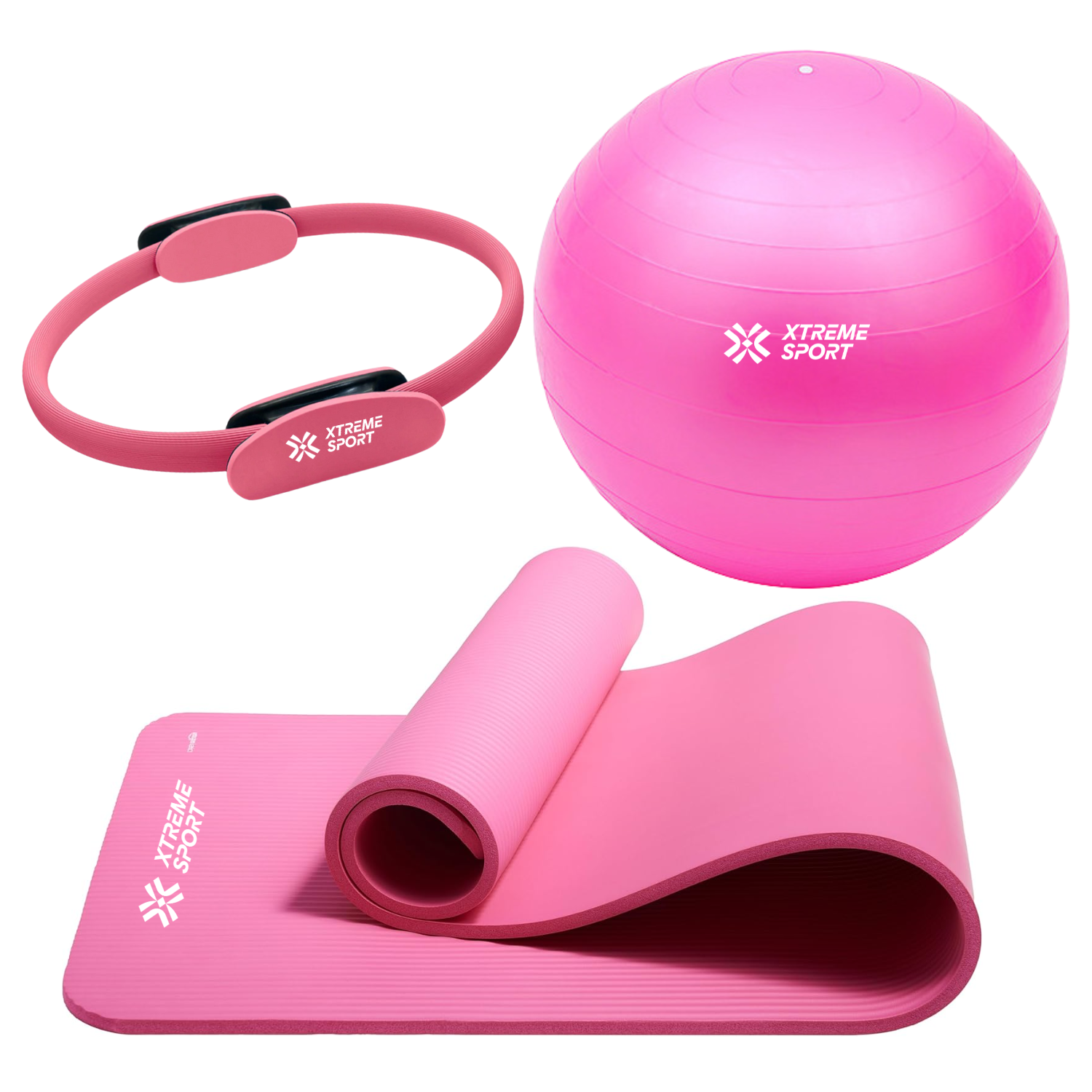SET XTREME SPORT MAT YOGA 15MM + PELOTA YOGA 65CM + ARO PILATES - 1