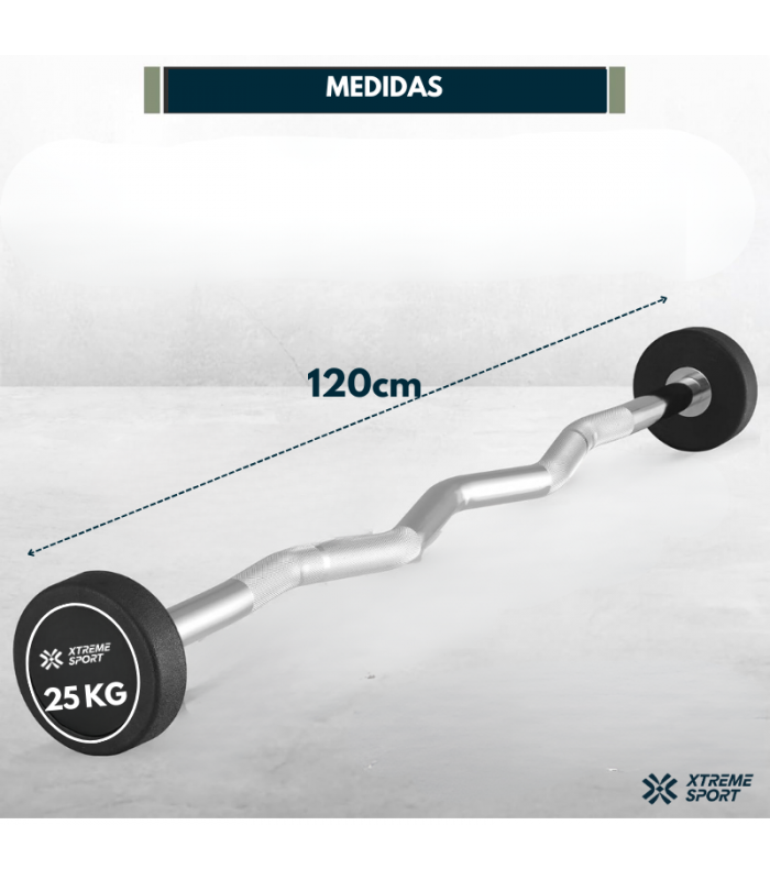 BARRA Z PESO FIJO DE 25KG - 3