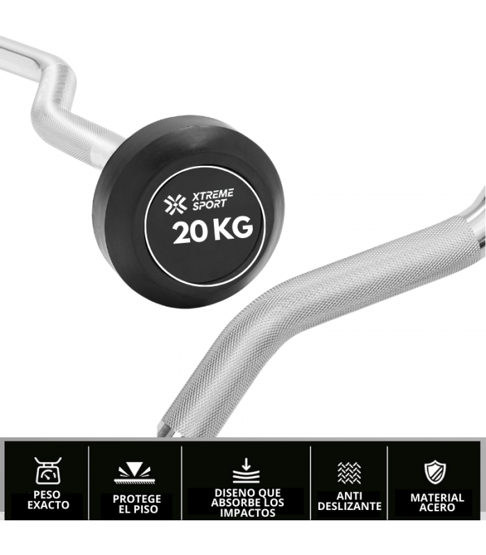 BARRA Z PESO FIJO DE 20KG - 2